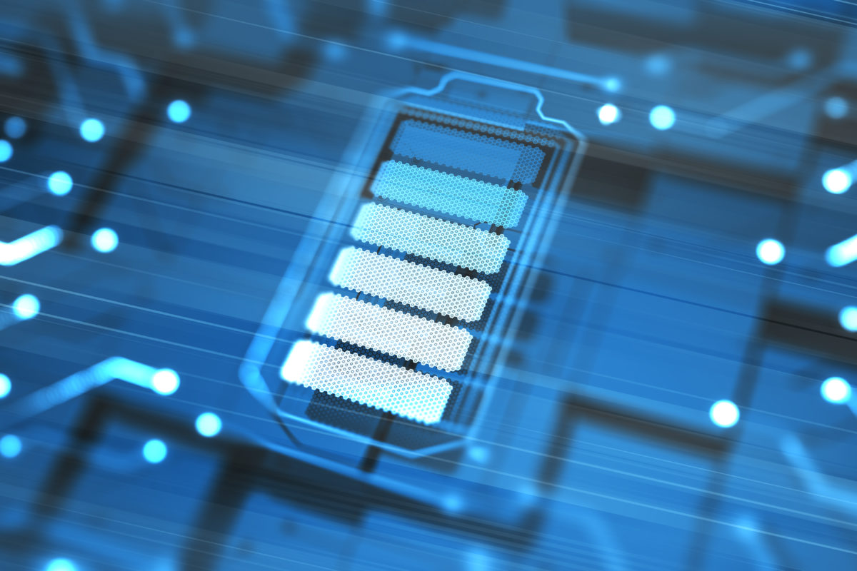 Blue circuit image
