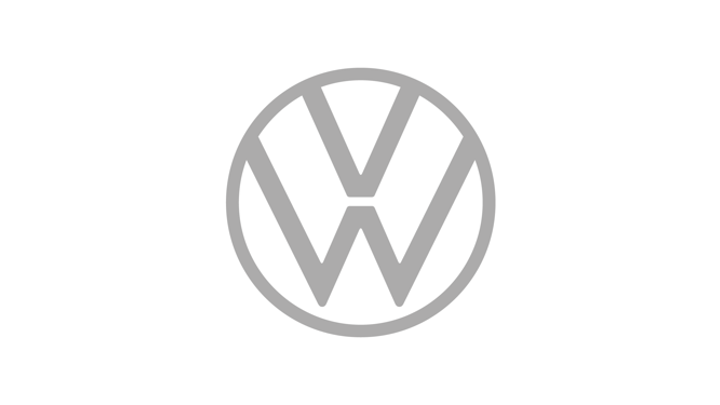 Gray Volkswagen logo